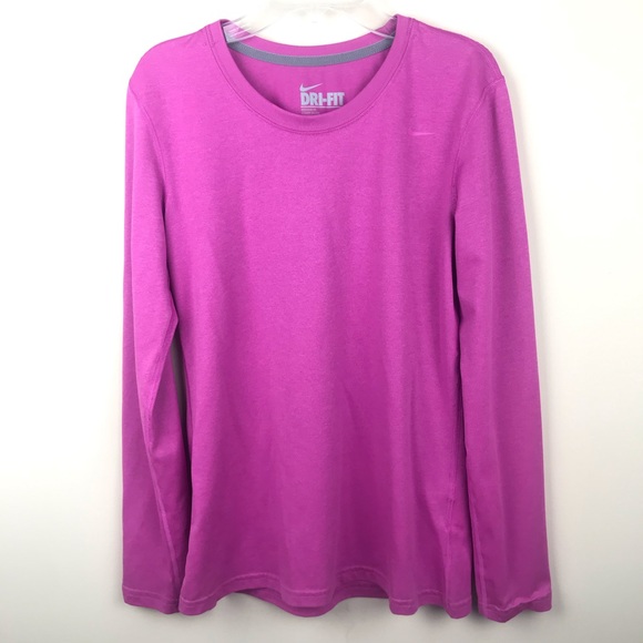 pink long sleeve dri fit shirt